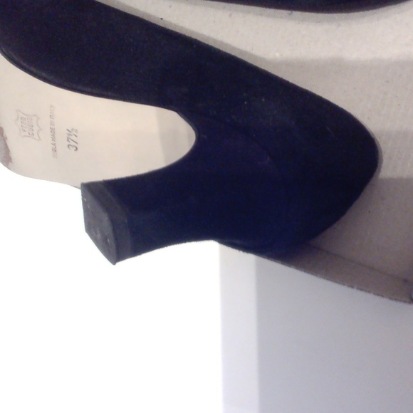 WOMEN'S BLACK SUEDE HEELED SHOES - Picture 6 of 7